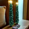Luzes de Velas Artificiais para Árvore de Natal Velas Eletrônicas Lâmpadas Decorativas de Parafina para Atmosfera de Natal Velas Eletrônicas em Formato de Bala de Natal