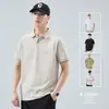 Camisa Polo Bordada de Manga Corta para Hombre, Estilo Nuevo de Verano, Casual de Negocios, Versátil, Camiseta de Calidad, Absorbe la Humedad