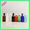 Frasco dosador de tônico 200ml, frasco plástico quadrado com tampa flip-top, frasco dosador para kit de viagem cosmético
