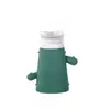 Botella de silicona portátil para almacenamiento de belleza y cuidado de la piel, botella dispensadora de apretar cosmética con forma de cactus para viajes, compacta y duradera