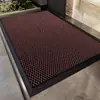 Alfombras de entrada de color sólido, duraderas y fáciles de limpiar para villas; alfombrillas de malla elástica que atrapan eficazmente la suciedad y el lodo, proporcionando una superficie antideslizante