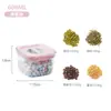 Contenedores Cuadrados Transparentes Sellados para Almacenamiento de Mascotas para Cocina, a Prueba de Humedad, Apilables, Adecuados para Almacenar Granos, Bocadillos y Frutas Secas