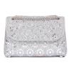 Bolso de hombro cruzado de Amazon, moderno, con cadena, para fiestas y cenas, de moda, con diamantes pequeños y cuadrados para mujer.