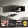 Oushumei Acero Inoxidable Empotrado Baño Acabado Metálico Producto Estante de Almacenamiento para Inodoro Gabinete Divisor