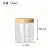 Botellas de Plástico Personalizadas de Boca Ancha Transparentes PET Multimodelo Frascos de Plástico Botellas para Cremas Envases para Productos de Cuidado de la Piel Mascarilla Crema Facial