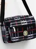 Bolsa de lona de grande capacidade, bolsa leve para mães de meia-idade e idosas, bolsa de ombro grande de tecido Oxford de nylon estampado, bolsa transversal para mulheres