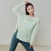 Ropa de Yoga Avanzada Top Deportivo de Otoño para Mujer Holgado Casual Adelgazante Manga Larga para Correr Pilates Entrenamiento Ropa de Fitness