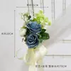 Nuevos tiradores de puerta florales versátiles para respaldo de silla de boda al aire libre, decoraciones florales para escaleras, decoraciones para coche de boda en la iglesia y accesorios florales artificiales.