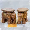 Banqueta de Elefante para Sala de Estar em Casa, Ornamento de Elefante que Atrai Fortuna, Banqueta para Trocar Sapatos, Pode Ser Usada como Item de Boa Sorte na Entrada, Banqueta que Atrai Fortuna
