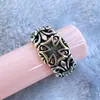 Anillo para Hombres Mayores Apertura Ajustable Estilo de Corte para Mujeres Diseño Retro de Nicho Marca de Moda Anillo de Estilo Frío Dedo Índice