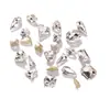 Joias para unhas atacado Broca transparente branca em formato de ponta com fundo transparente Super Flash broca de machadinha de coração torto broca quadrada gorda borboleta acessórios para unhas