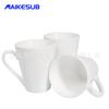 Taza cónica blanca para transferencia de calor al por mayor Taza con recubrimiento para transferencia de calor Taza de personalidad Taza cónica blanca creativa