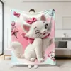 Nueva Manta Cruzada de Fábrica Exclusiva para Niños Dibujos Animados Gato Hermoso Mary Manta para Siesta Cuatro Estaciones Manta de Felpa para Sofá