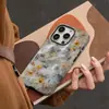 Funda de Teléfono Personalizada Estilo Arte Floral Fantasma, Diseño de Nicho Ins, Resistente a Golpes, Resistente al Desgaste, Cobertura Total, Compatible con Apple