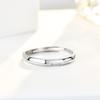 Anillo de Pareja de Amor de Plata de Ley S925 un Par de Anillos Simples con Letras de Diseño Nicho de Estilo Coreano Regalo de San Valentín