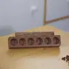 Expositores de Tubos Dispensadores de Madera de Nogal Africano Transfronteriza para Compra Corporativa de Té y Café, Expositores Dispensadores de Escritorio