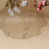 Collar de Círculos Concentricos de Doble Línea Abierto Estilo Europeo y Americano Transfronterizo Gargantilla Minimalista de Línea Simple de Gama Alta Joyería al por Mayor