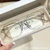 Armações de Óculos Retrô Ultra Leves na Cor de Chá Frio com Acabamento de Alto Padrão, Adequadas para Miopia, Podem Ser Equipadas com Lentes de Grau e São Versáteis com Lentes Anti-Luz Azul e Sem Grau