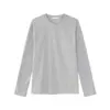 Ropa MTL para Hombre, Cuello Redondo, Color Sólido, Suéter Básico, Camiseta de Manga Larga Versátil, Simple y Casual para la Moda Diaria.