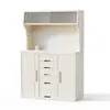 Mesa de Comedor Integrada Multifuncional Gabinete de Almacenamiento Estante de Almacenamiento para Juguetes de Bebés y Niños Gabinete de Almacenamiento de Pie para Artículos de Bebé