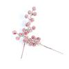 Simulação 12 Holly Fruit Snowflake Red Berry Shopping Mall Balde Acessórios Decorar Ano Novo Fruta Natal Fruta