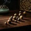 Pulsera de Cuentas Sueltas de Madera de Aloeswood Qinan Genuino, Accesorios para Manualidades de Madera de Aloeswood, Cuentas Individuales de Material Viejo para Rezar, Venta al por Mayor de Fábrica