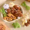 Muñeco de Peluche Llavero Comida Oden Seta Chica Chile Llavero de Peluche Versátil para Mochila Pequeño Regalo