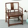 Nova Poltrona de Madeira Maciça Estilo Chinês, Cadeira para Sala de Chá Inspirada no Zen, Cadeira Imperial de Freixo Branco, Cadeira de Sala de Estar Simples Casual, Cadeira de Estudo, Cadeira com Braços
