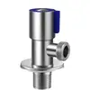 Fábrica de Origen Accesorios para Válvula de Ángulo de Acero Inoxidable 304 con Núcleo de Cobre Espeso, Conector de Uso Dual para Grifo de Una Entrada Dos Salidas, Válvula Triangular