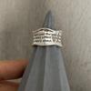 Anillo Distintivo Exagerado de Plata Esterlina para Mujer Ins Tendencia Letras Geniales Forma Retro Sin Forma Ajustable Anillo de Alto Nivel Estilo Hip-hop