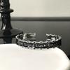Diseño Nicho Personalidad Oscura Suerte Lujo Ligero Brazalete Brazalete Abierto para Mujer Moda de Alta Gama Combinable Brazalete de Aleación Trendy