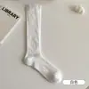 Calcetines de Malla Transpirables de Color Sólido Finos para Mujer Zhuji, Verano, Calcetines Largos Blancos Estilo Japonés Jk, Primavera y Otoño