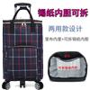 Carrito de compras de gran capacidad con ruedas giratorias silenciosas plegables, impermeable y resistente al desgaste, carrito de compras portátil para supermercado, personalizable