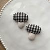 Acessórios de Cogumelo de Tecido Estilo Coreano DIY Acessórios para Cabeça Grampo de Cabelo Broche Acessórios para Roupas Capa de Celular Meias Acessórios para Chapéu