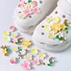 Sapatos Croc Flores para Sapato Corrente de Metal de Alto Padrão Joia de Diamante Acessórios Decorativos Fivela Fivela de Sapato Estéreo Removível