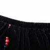 Pantalones de terciopelo dorado de pierna ancha para mujeres de mediana edad, color liso, nuevo estilo otoño e invierno 2026, pantalones rectos versátiles de cintura alta para mujeres de mediana edad y mayores