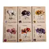 Colección de Flores Diurnas Hermosas Serie Tema Floral Retro Pegatinas Decorativas de Piel de Vaca Blanca 25 Hojas 6 Estilos