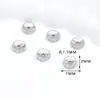 Anillo de Diamante Cóncavo Chapado en Oro Real de 18 Quilates que Conserva el Color Cuentas Espaciadoras en Forma de Moneda para Accesorios de Pulsera y Collar DIY D93
