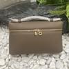 Hebilla Italiana de Segunda Generación Lp19 Bolso Lonchera, Bolso de Hombro Cruzado Individual con Patrón de Lichi, Hecho a Medida Transfronterizo, Versátil y de Lujo Ligero