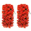 Cesta colgante de pared de buganvilias de Amazon transfronteriza Colgante de planta artificial Flor artificial Decoración de patio interior/exterior Paisajismo