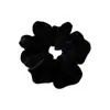 Uso Diario ~ Estilo Perezoso Scrunchie de Terciopelo de Color Sólido para Mujer, Diadema Elástica Alta para Cola de Caballo y Moño, Accesorio para el Cabello