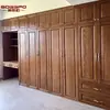 Guarda-Roupa de Quarto Estilo Americano Feito Sob Medida para a Casa Toda, Porta de Madeira Maciça, Guarda-Roupa Estilo Chinês Novo e Personalização de Closet Walk-In
