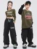 Traje infantil Hip Hop Meninos Roupas infantis Marca de moda Street Dance Meninas terno Hiphop Meninas Jazz Dance Performance Traje