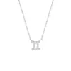 Colar com Pingente de Constelação Completo em Diamante Prata 925 Acessórios para Mulheres Original Novo Colar de Constelação Simples e Elegante