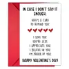 Set de Envolvente para Tarjeta de Saludo de Texto Nuevo Día de San Valentín Transfronterizo Tamaño Grande 10 Juegos o Más Tarjeta de Mensaje de Regalo Festivo para Pareja
