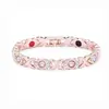 Pulsera magnética de tres filas de cobre rojo antiguo para Amazon transfronterizo, acabado cepillado electrochapado, cierre plegable, joyería de aleación de zinc, accesorios para hombre