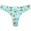 Yunmengni moda algodão estampado fio dental feminino comércio exterior em estoque AliExpress Amazon fornecimento de lingerie feminina
