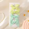 Set de Pinzas para el Cabello con Lazo Pequeño para Bebés y Niños Pequeños Europeas y Americanas Accesorios para el Cabello de Color Sólido en Pareja No Daña el Cabello 5616