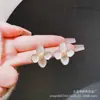 @Oferta Especial@Pendientes de Flor Metálica con Goteo de Aceite Estilo Retro Francés Diseño de Nicho Elegantes Sencillos y Versátiles Pendientes de Moda Elegantes