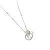 Collar Simple Anudado de Plata Esterlina S925 Diseño Nicho Estilo Coreano Collar de Clavícula Aerodinámico Elegante a la Moda Estilo Coreano